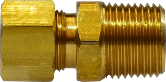 Compression x MIP Male Adapter - Brass - 0.37 x 0.5 in. - Durable Design