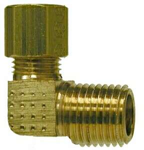 18225B 0.25 x 0.25 in. Compression x MIP Barstock Elbow