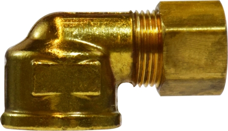Compression x FIP Elbow - Brass - 0.25 in. - Durable Construction