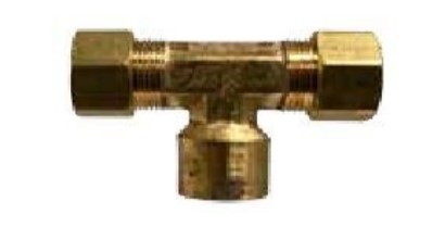 18323LF 0.37 x 0.37 in.  778 Compression Tee