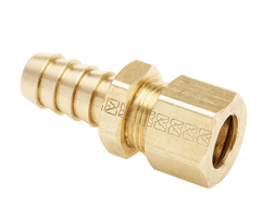 18534 0.25 x 0.25 in. Hose Barb x Compression Adapter with Delrin Sleeve