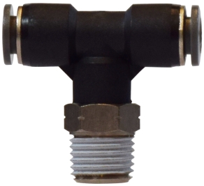 20111C 0.5 x 0.5 Push-in x MIP Swivel Composite Branch Tee