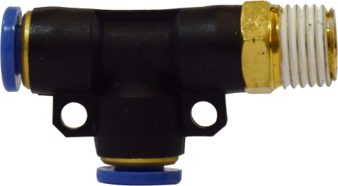 20166C 0.5 x 0.37 Push-in x MIP Swivel Composite Run Tee