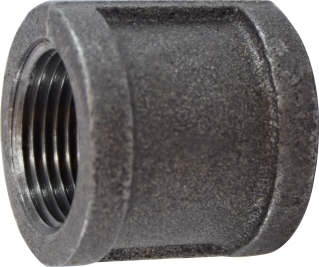 65578 2 Right & Left Malleable Coupling, Black