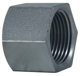 66477 1.5 in. Zinc Plated Steel Hex Cap