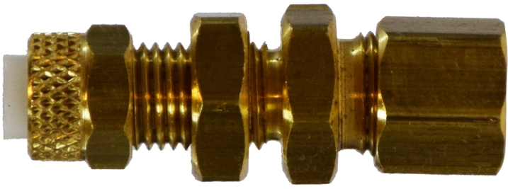 20333 0.25 in. Poly-Flo x Compression Bulkhead Union