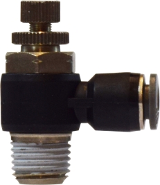 20782C 0.5 x 0.5 Push-in x MIP Right Angle Valve Meter in