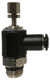 20789C 0.5 x 0.5 Push-in x MIP Right Angle Valve Meter Out