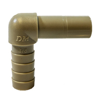 20971P 0.37 x 0.25 in. Stem x Hose Barb Plastic Elbow
