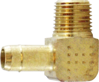 21115 0.25 x 0.25 Single Barb x MIP Elbow
