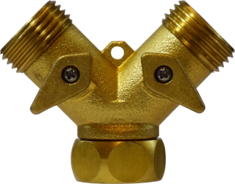 30627 Double Y Valve Swivel Inlet Connector