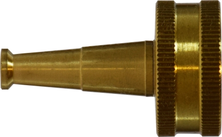 2.5 in. Garden Hose Striped Pattern Brass Nozzle