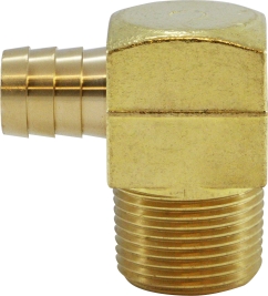 32330 0.75 x 1 in. Hose Barb x MIP Brazed Elbow