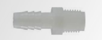 33030WB 1.25 x 1.25 Hose Barb x MIP Nylon Adapter, White