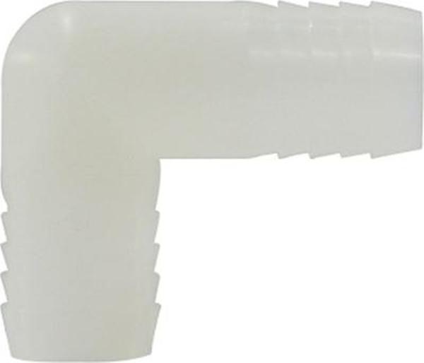 33389WB 2 Nylon Hose Barb Union Elbow, White