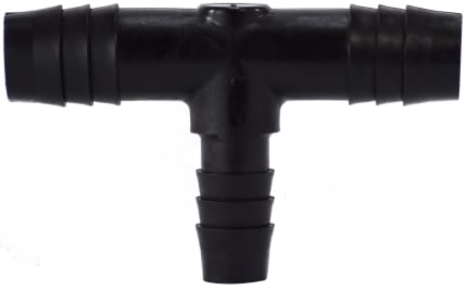 33434B 0.5 x 0.62 Poly Hose Barb Tee