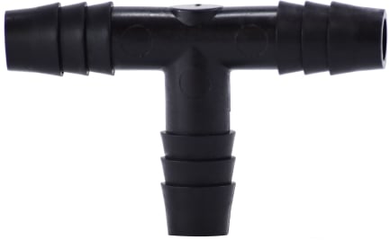 33438B 1 Polyethylene Hose Barb Tee, Black