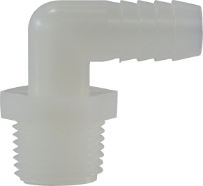 Nylon Elbow Fitting - Black - 1.25 x 1.5 Inches - Durable Design