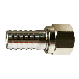 34510 0.37 x 0.25 in. Barb x Female Flare 304 Stainless Steel Swivel