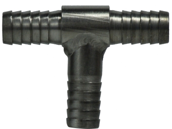 34563 0.37 in. Stainless Steel Barb Tee