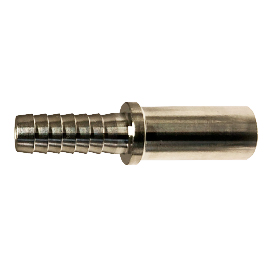34625 0.37 x 0.25 in. Barb x Compression Stem 304 Stainless Steel Adapter