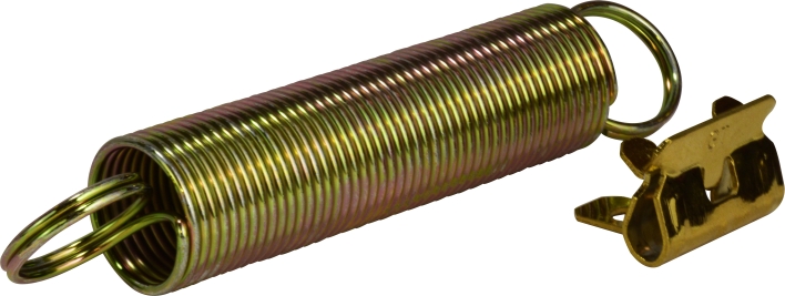 Spring with Tandem Frame Clip - Brass - 3 x 0.75 - Durable Design