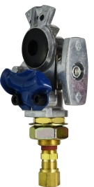 39521 0.37 in. Shutoff Service Fitting Knob Stlye Gladhand, Chrome Plated