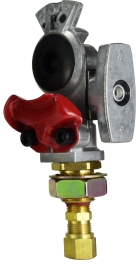 39522 0.5 in. Shutoff Emergency Fitting Gladhand, Chrome Plated