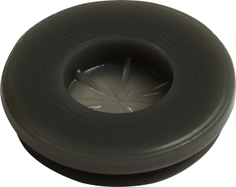39544 Closed Type Poly Seal Gladhand with Flap, Gray