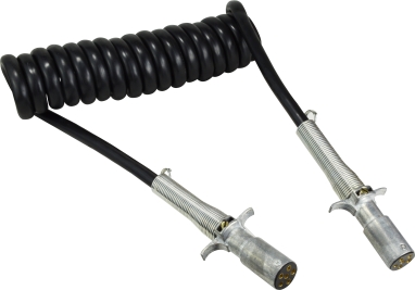39752 6 ft. 14 Gauge 6-Way Coiled Electric Cable Assembly with 12 in. Lead
