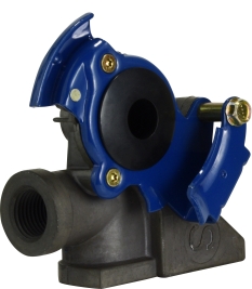 39828 0.5 in. Aluminum Plated 37 deg Angle Service Gladhand