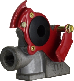 39829 0.5 in. Aluminum Plated 37 deg Angle Emergency Gladhand