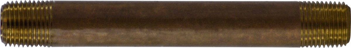 40018 0.12 x 14  Red Brass Nipple