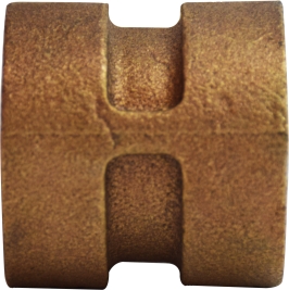 43415 1 in. Extra Heavy Coupling, Bronze