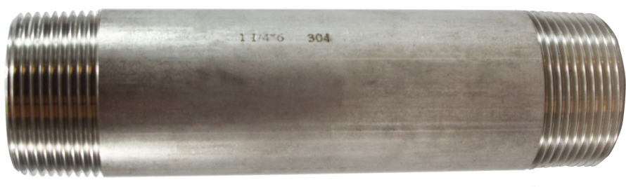 49125 1.25 x 4 in. 316 Stainless Steel Nipple -  Midland Industries