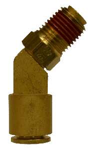 540606S 0.37 x 0.37 in. Push-in x MIP 45 deg Swivel DOT Elbow