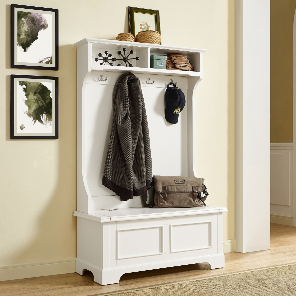 Picture of Crosley CF6005-WH Campbell Hall Tree&#44; White