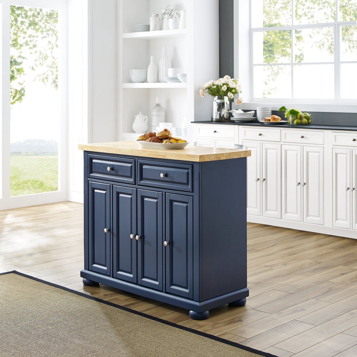 Picture of Crosley KF30031ANV Madison Kitchen Island - Navy