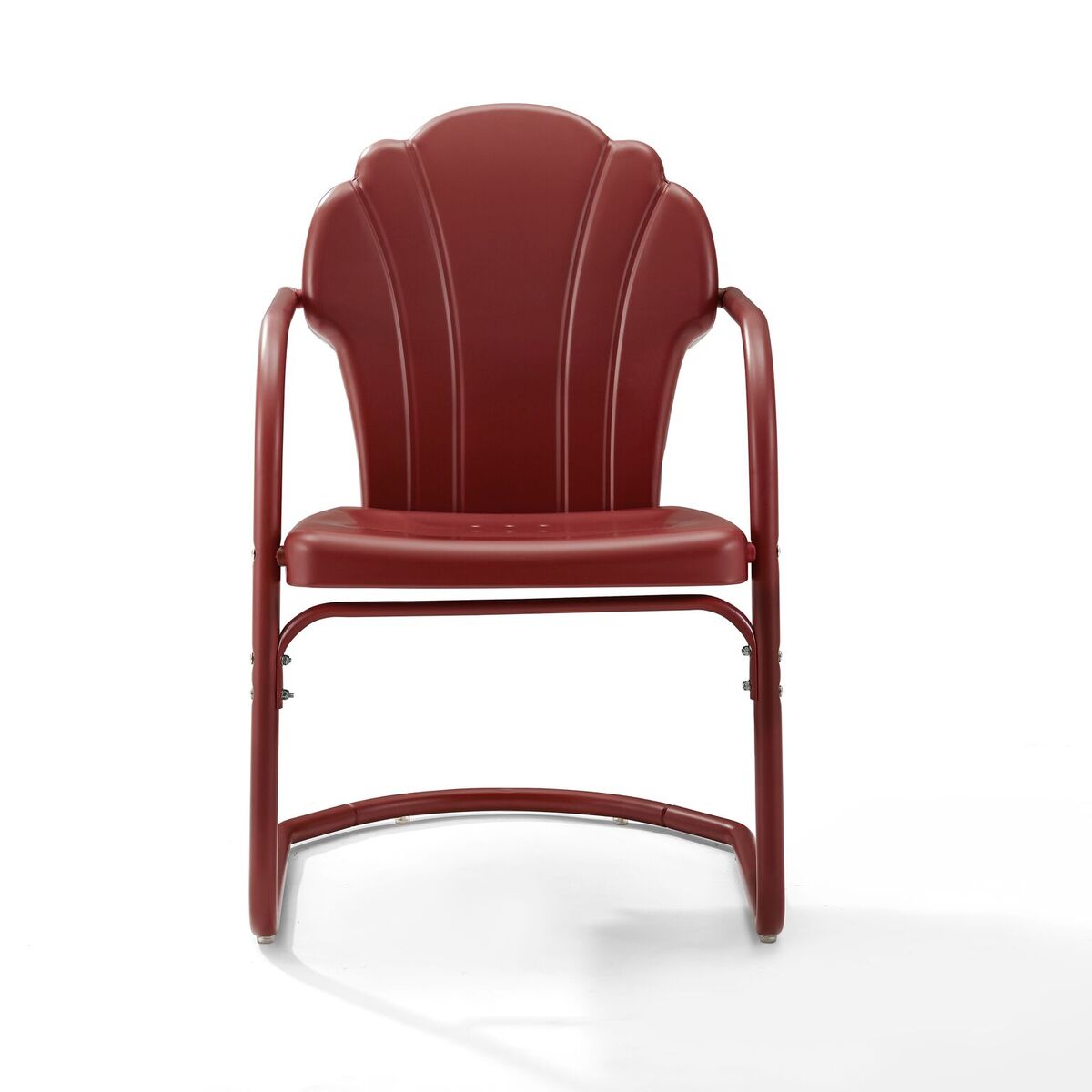 Picture of Crosley Furniture CO1029-RE Tulip Retro Metal Chair, Dark Red Satin - 33 x 24.5 x 20.5 in.