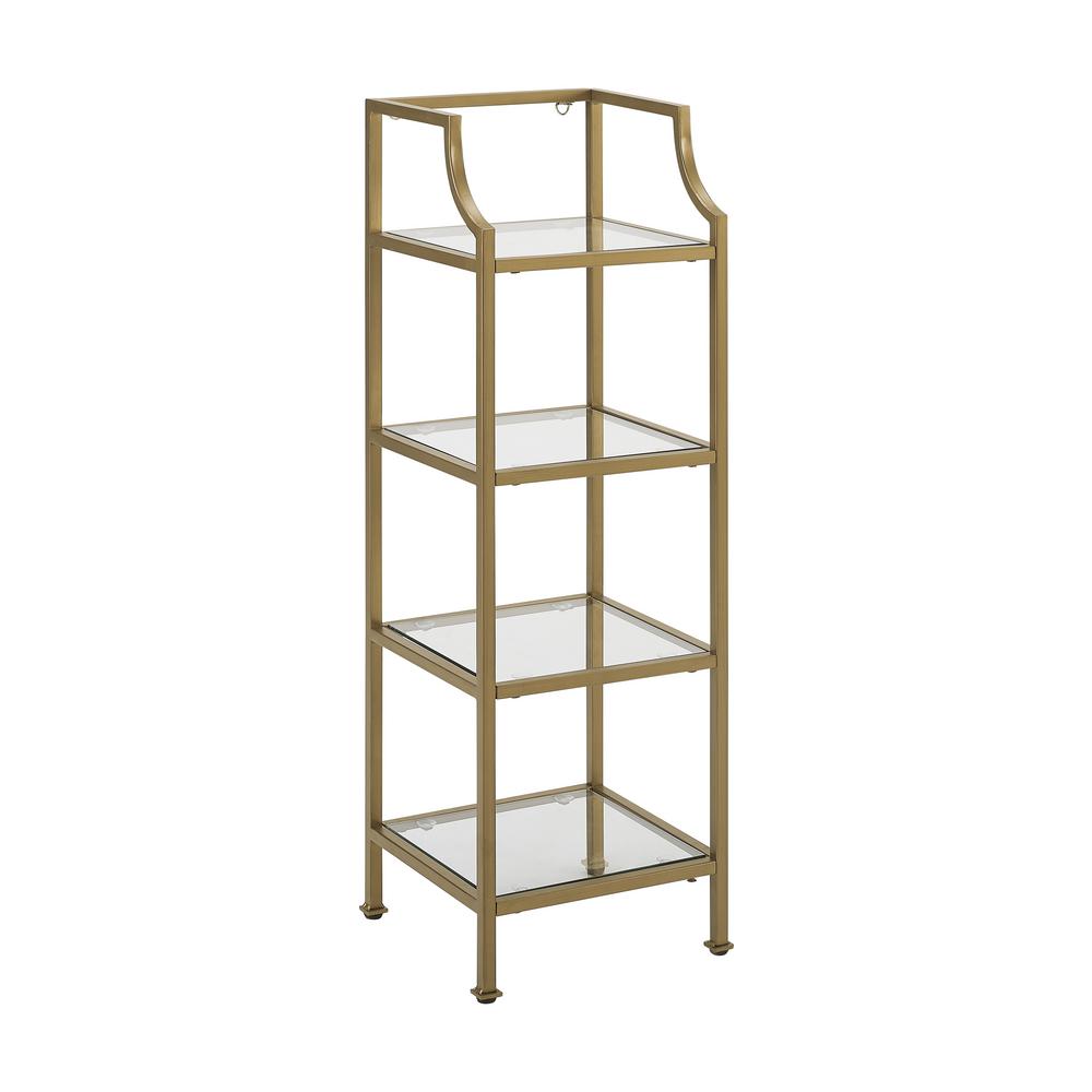 Picture of Crosley Brands CF6100-GL Aimee Short Etagere&#44; Soft Gold