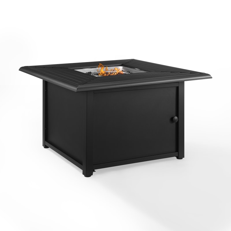 Picture of Crosley CO9014-BK Dante Metal Fire Table&#44; Black - 25.13 x 41.88 x 41.88 in.