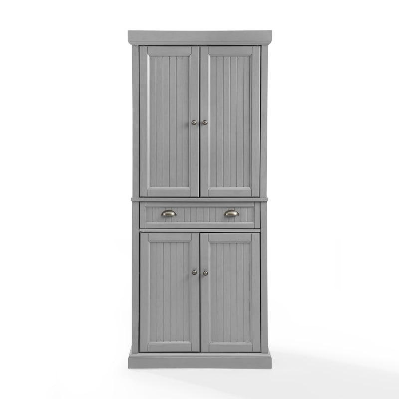 Picture of Crosley Furniture CF3103-GY Seaside Pantry Cabinet&#44; Distressed Gray