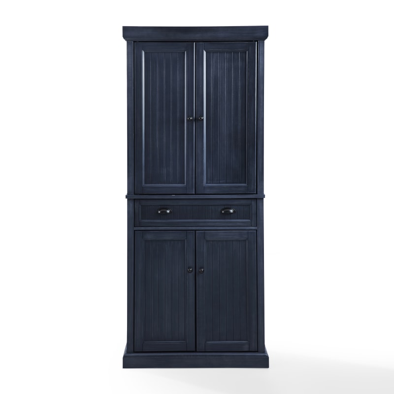 Picture of Crosley Furniture CF3103-NV Seaside Pantry Cabinet&#44; Distressed Navy