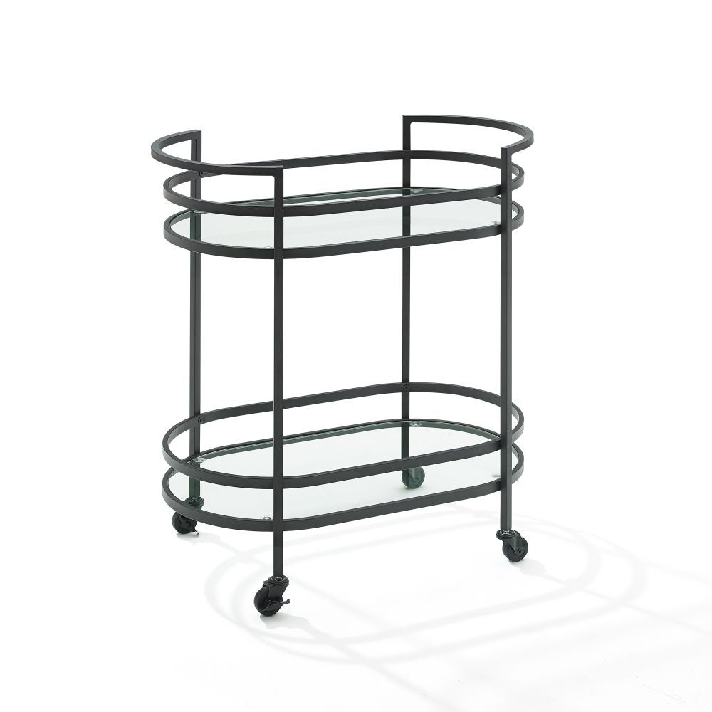 Picture of Crosley Furniture CF4010-MB 29.75 x 16 x 32.75 in. Bailey Bar Cart, Matte Black