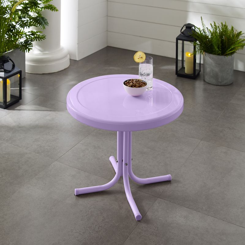 Picture of Modern Marketing Concepts CO1011A-LN Griffith Retro Outdoor Side Table&#44; Lavender Gloss