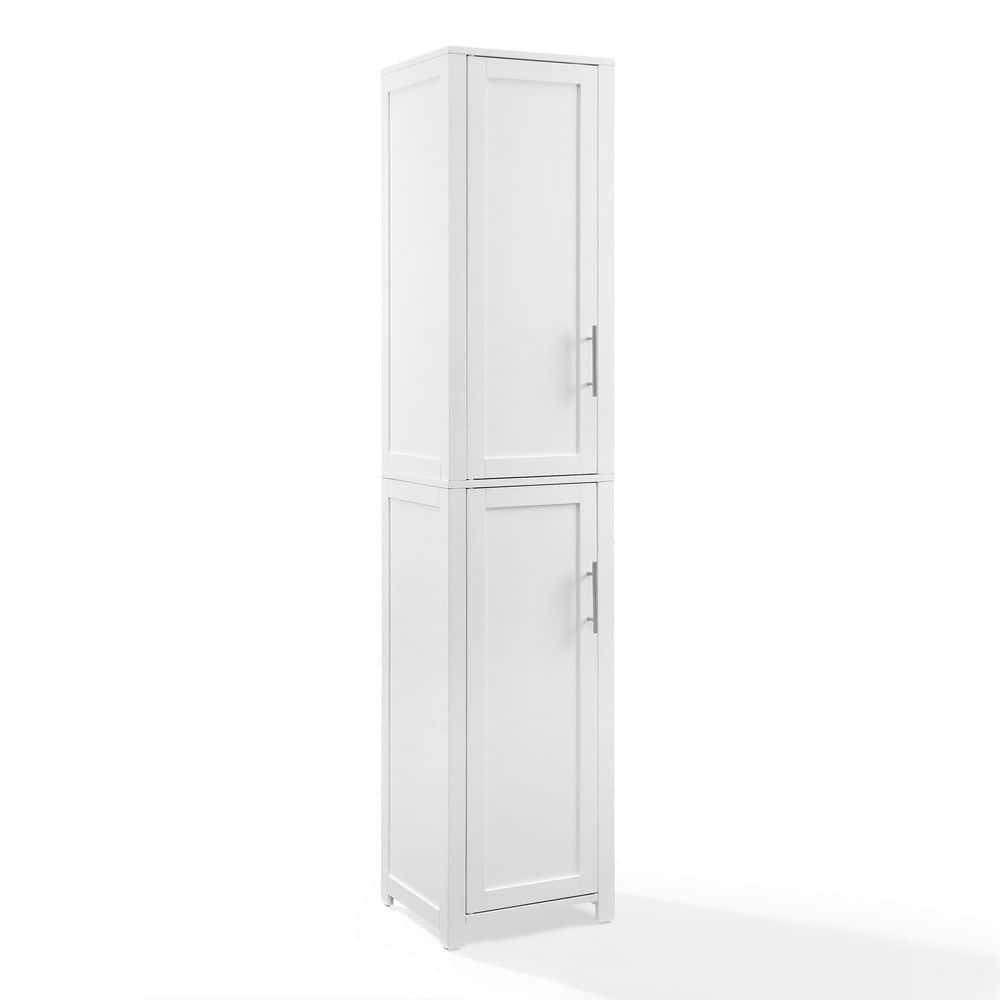 Picture of Modern Marketing Concepts CF7029-WH 72.5 in. Savannah Linen Storage Cabinet&#44; White