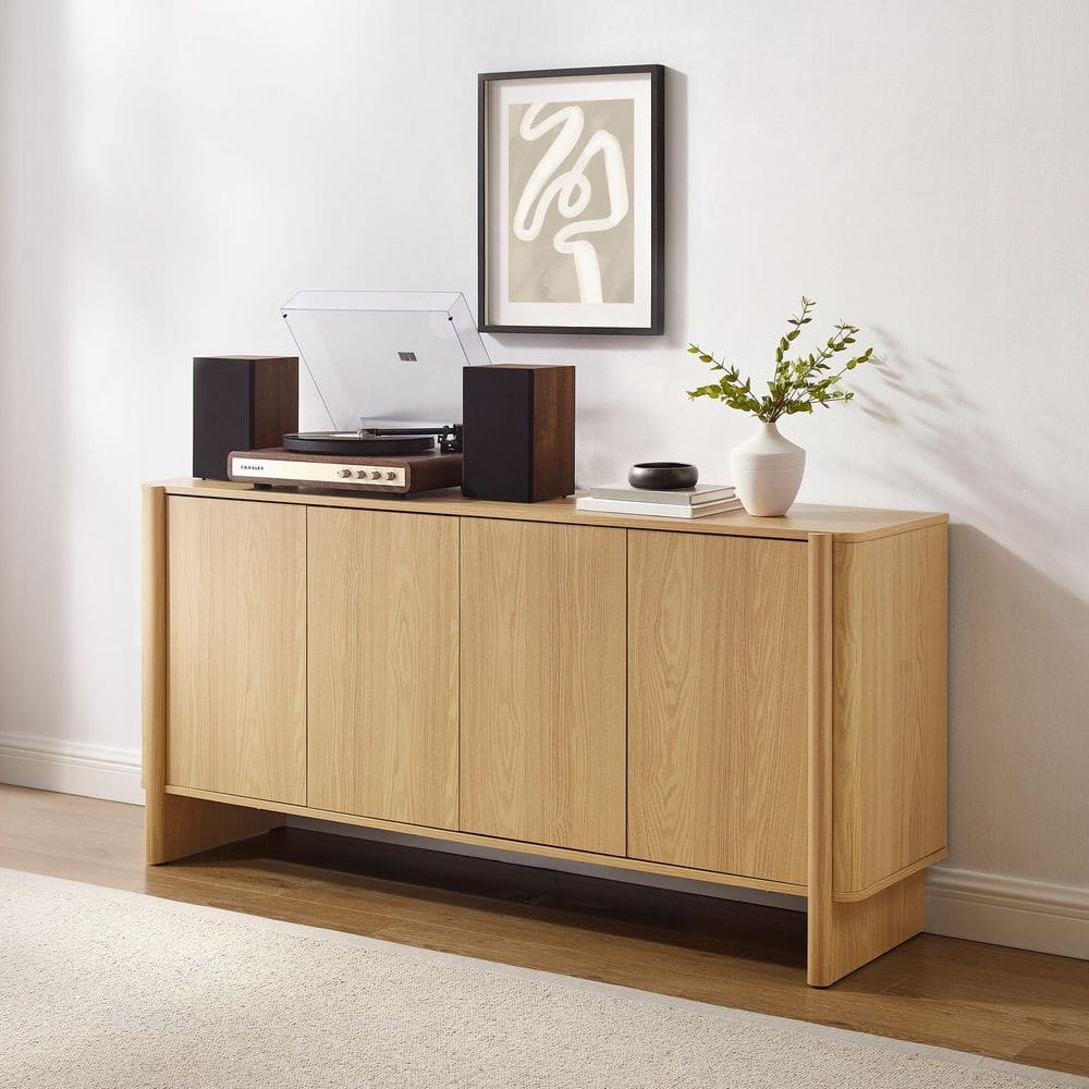 KF33044WO 29.88 in. Wesley Sideboard, White Oak