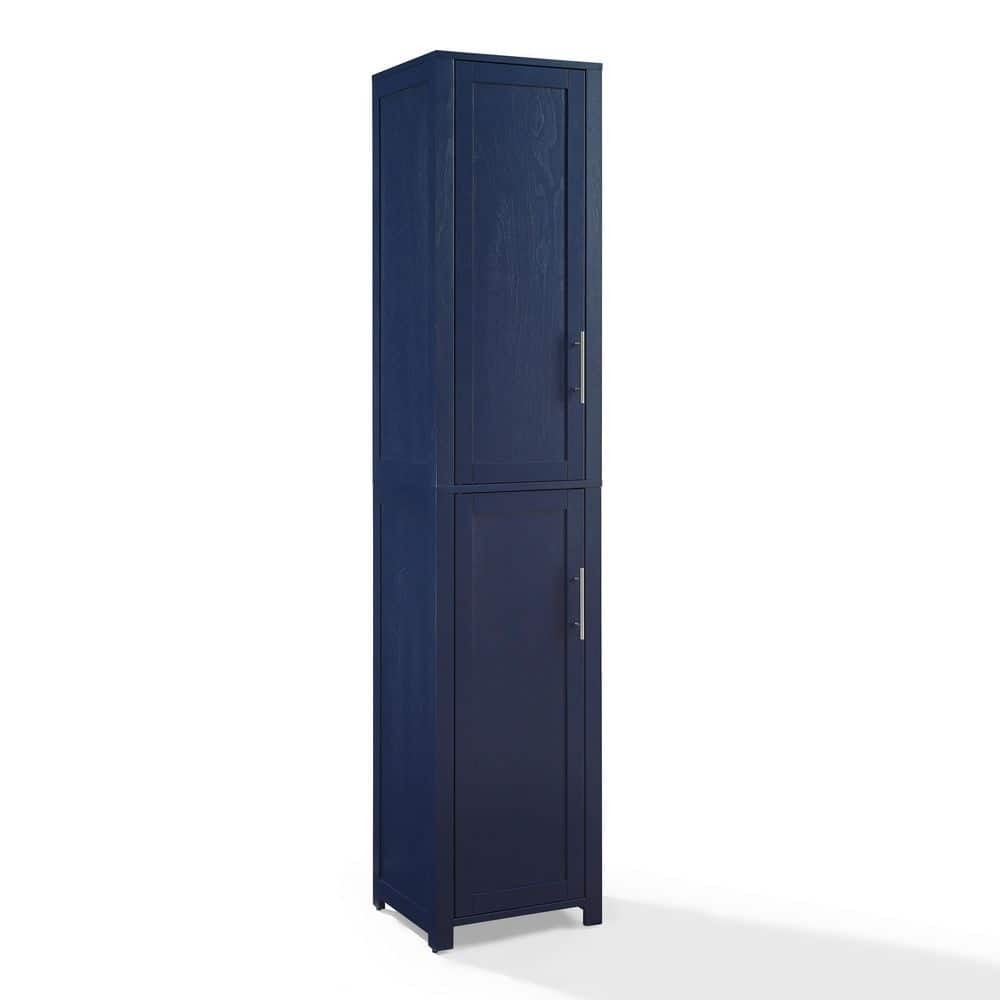 Picture of Modern Marketing Concepts CF7029-NV 72.5 in. Savannah Linen Storage Cabinet&#44; Navy