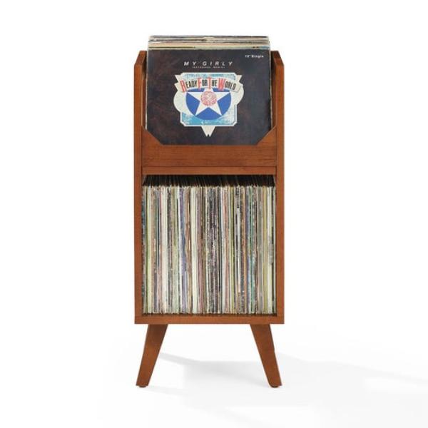 CF1152-WA Asheville Small Vinyl Record Storage Stand - Walnut