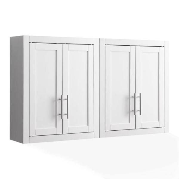 KF33092WH Savannah Wall Kitchen Storage Cabinet 2 Wall Cabinets - White - 2 Piece